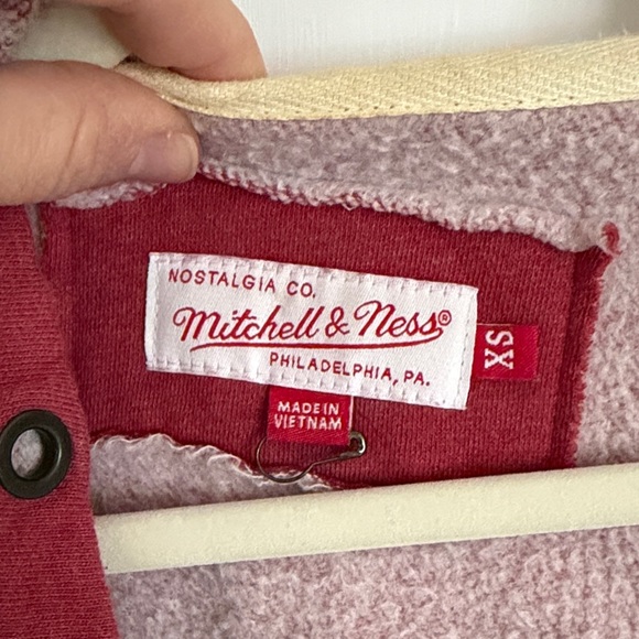 Philadelphia Phillies Mitchell & Ness Red Zip-Up Hoodie - Picture 10 of 12